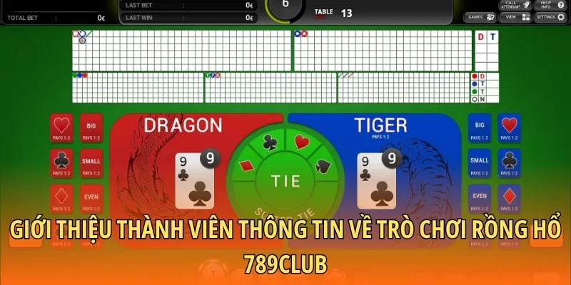 Giới thiệu thành viên thông tin về trò chơi rồng hổ 789CLUB